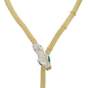 Snake Necklace Silver Gold Choker Adjustable Punk Halloween Jewelry Gifts